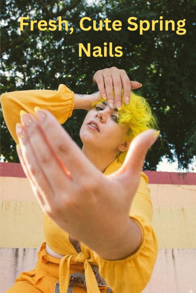 Cute Spring Nails 💛 | Lemon Yellow Floral Press-Ons You’ll Love