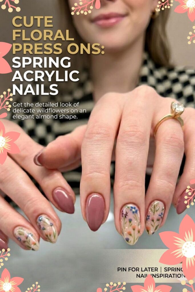 Spring Nails Inspo 🌸 Cute Flower Press Ons
